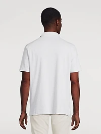 Lisle Polo Shirt Striped Print