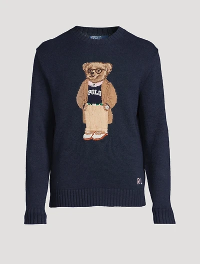 Polo Bear Linen And Cotton Sweater
