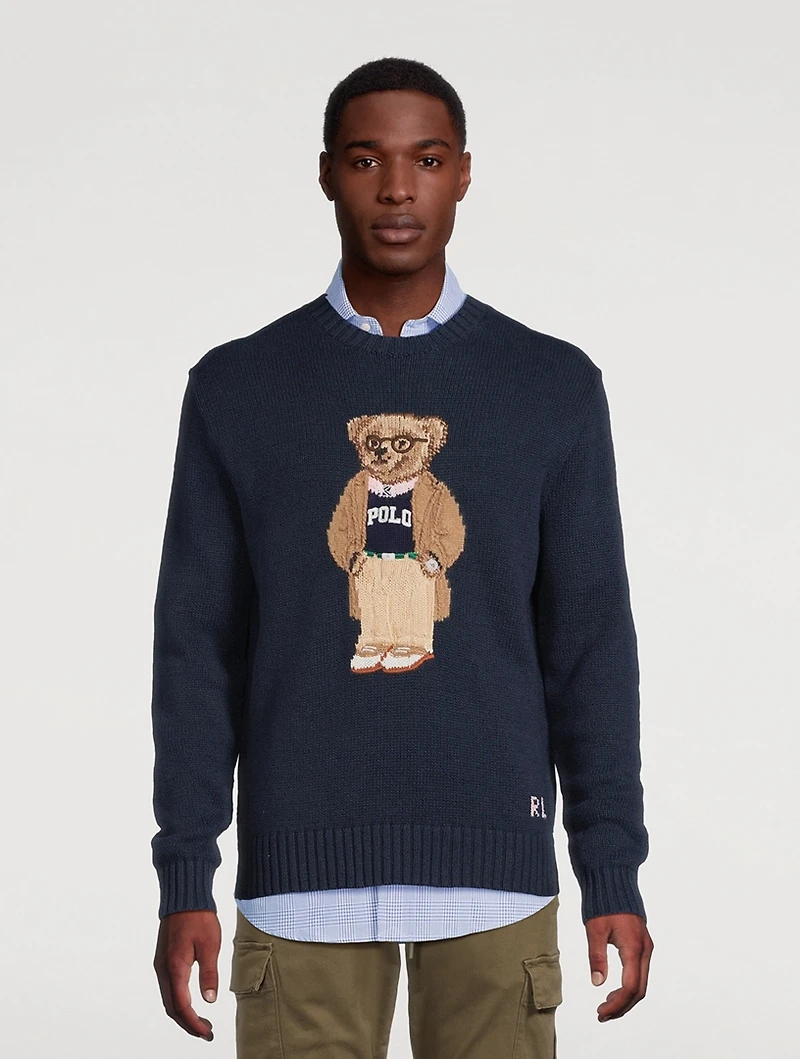 Polo Bear Linen And Cotton Sweater