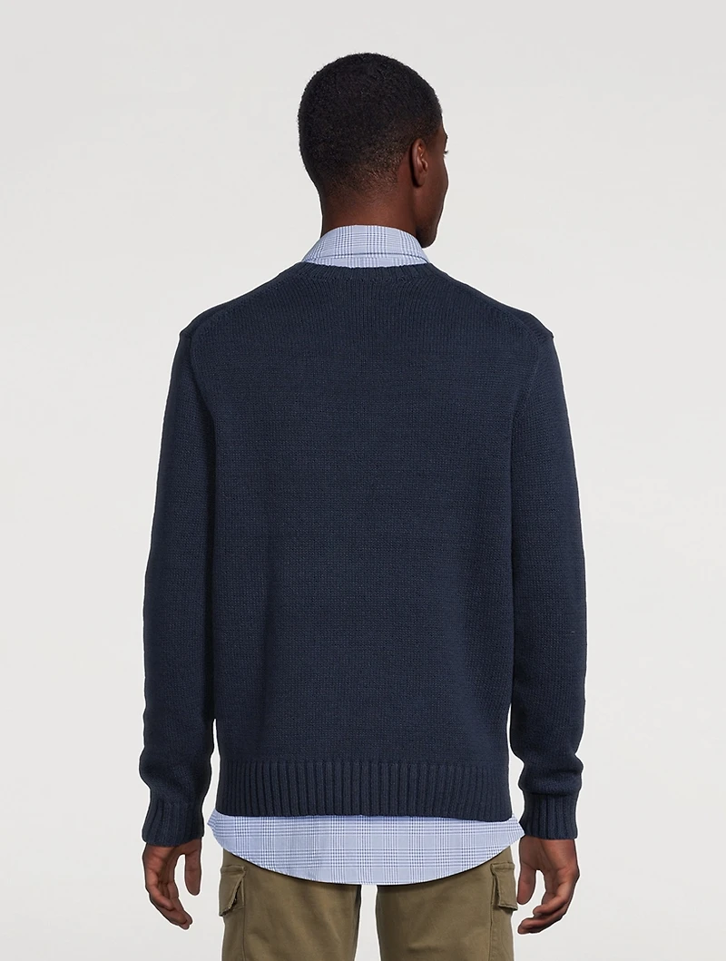 Polo Bear Linen And Cotton Sweater