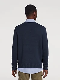 Polo Bear Linen And Cotton Sweater