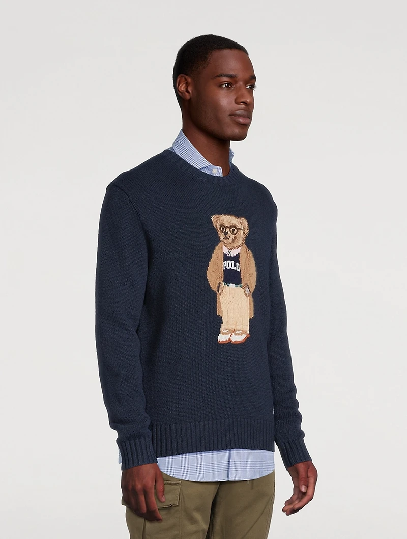 Polo Bear Linen And Cotton Sweater