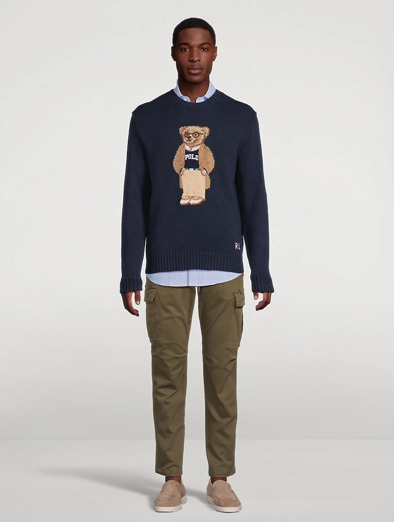 Polo Bear Linen And Cotton Sweater