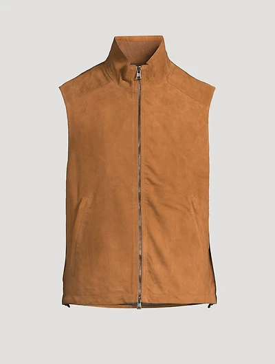 Suede Zip Vest