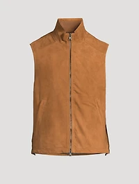 Suede Zip Vest
