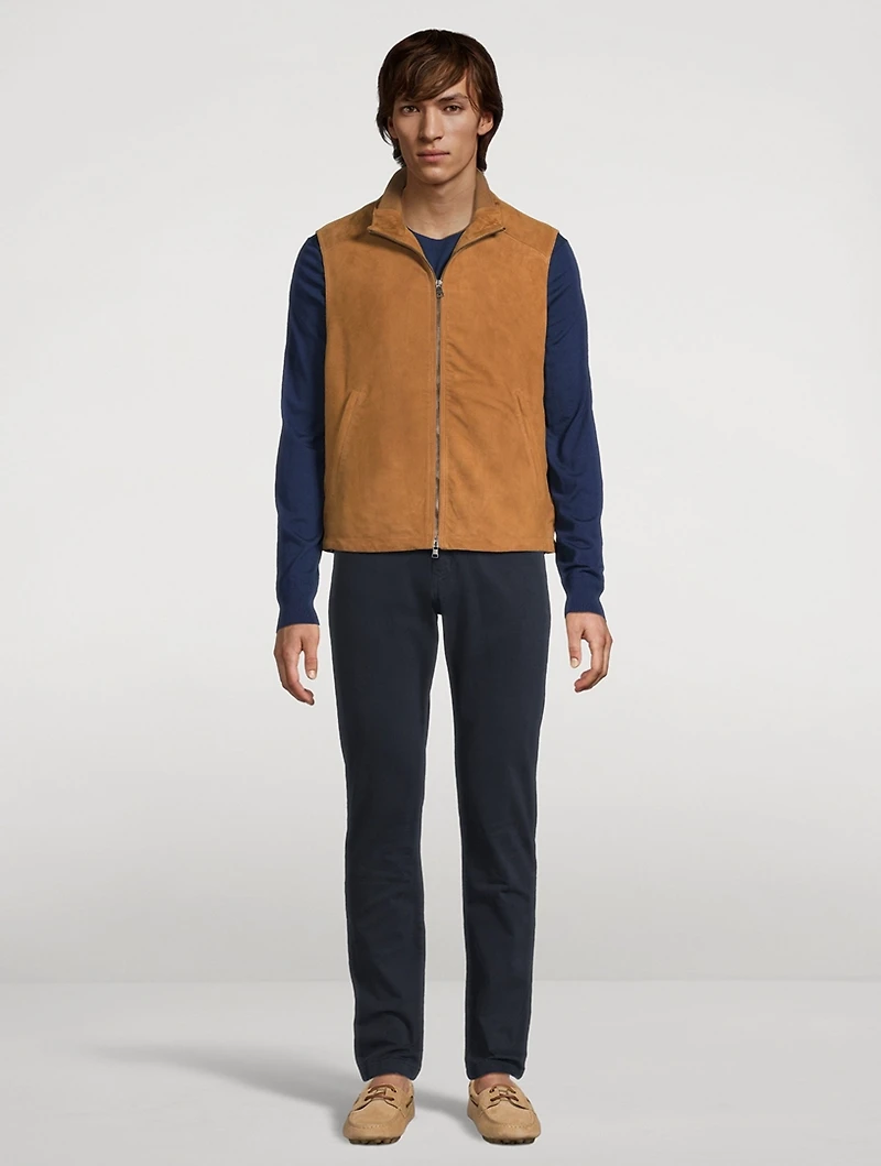 Suede Zip Vest