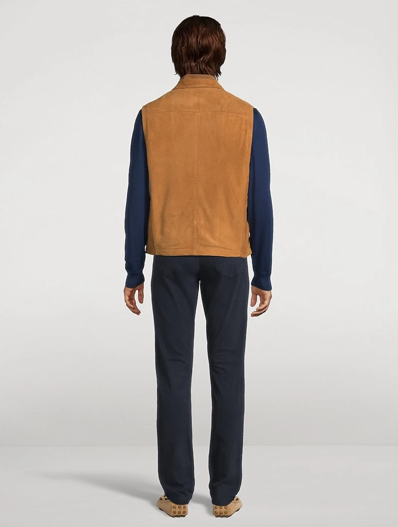 Suede Zip Vest