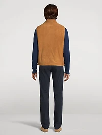 Suede Zip Vest