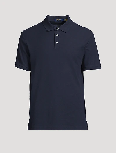 Textured Cotton Polo Shirt