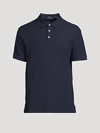 Textured Cotton Polo Shirt