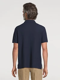 Textured Cotton Polo Shirt