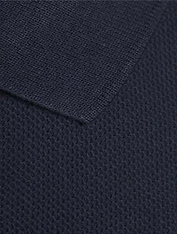 Textured Cotton Polo Shirt