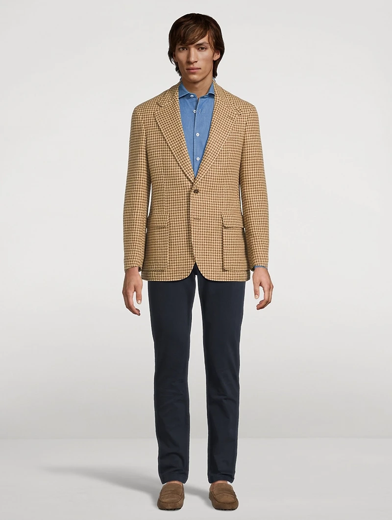 The RL67 Houndstooth Linen-Blend Jacket