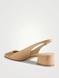 Maeve Patent Leather Slingback Pumps