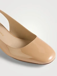 Maeve Patent Leather Slingback Pumps
