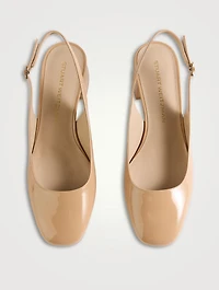 Maeve Patent Leather Slingback Pumps