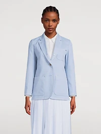 Deconstructed Denim Blazer