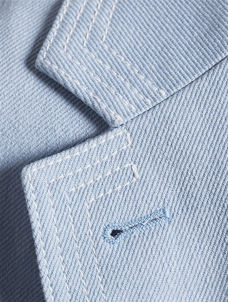 Deconstructed Denim Blazer