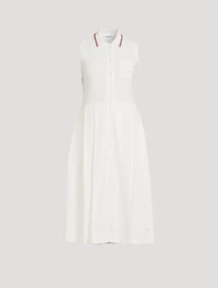 Cotton Waffle Polo Dress