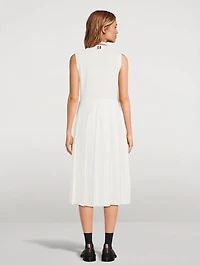 Cotton Waffle Polo Dress