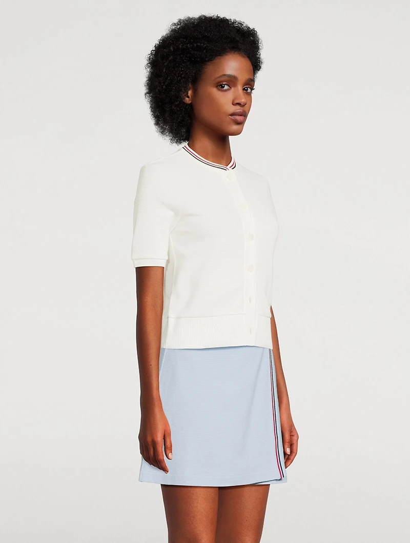 Cotton Waffle Cardigan
