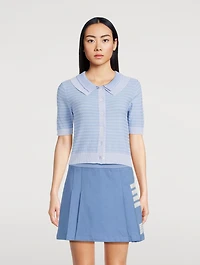 Double-Collar Cardigan
