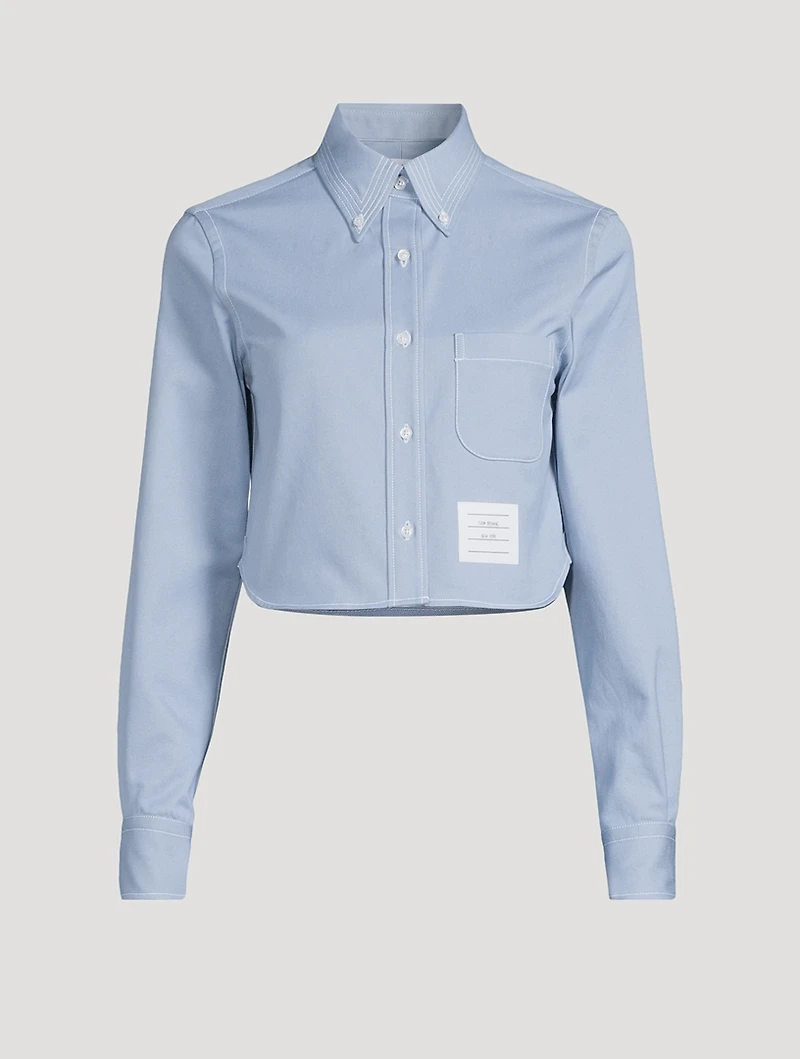 Cropped Denim Shirt