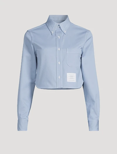 Cropped Denim Shirt