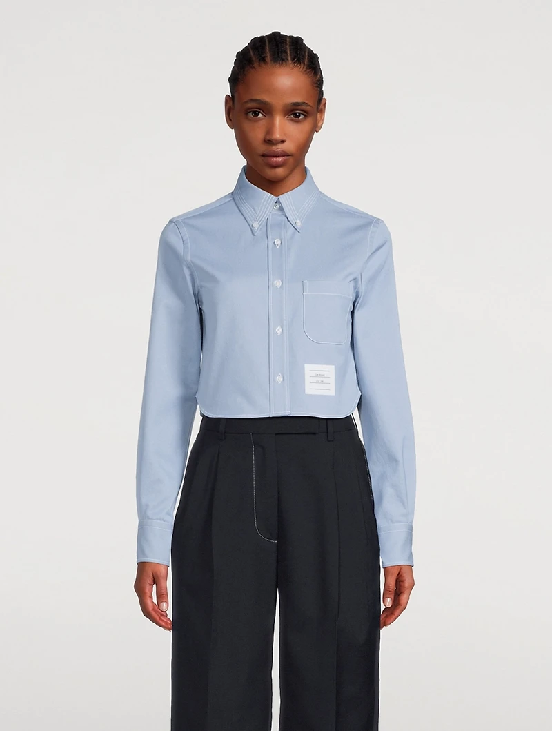 Cropped Denim Shirt