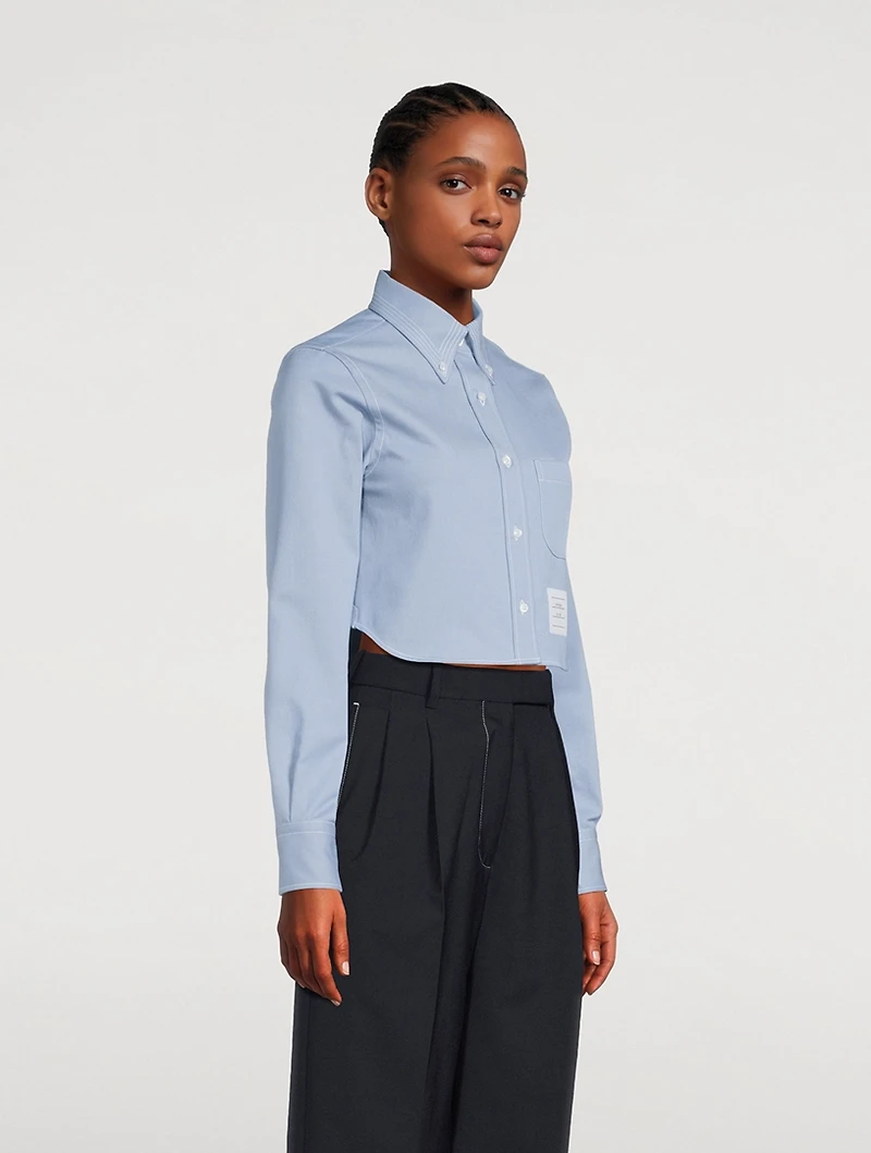 Cropped Denim Shirt