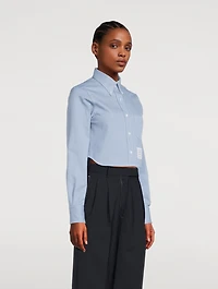Cropped Denim Shirt