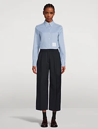 Cropped Denim Shirt