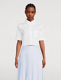 Cropped Poplin Shirt