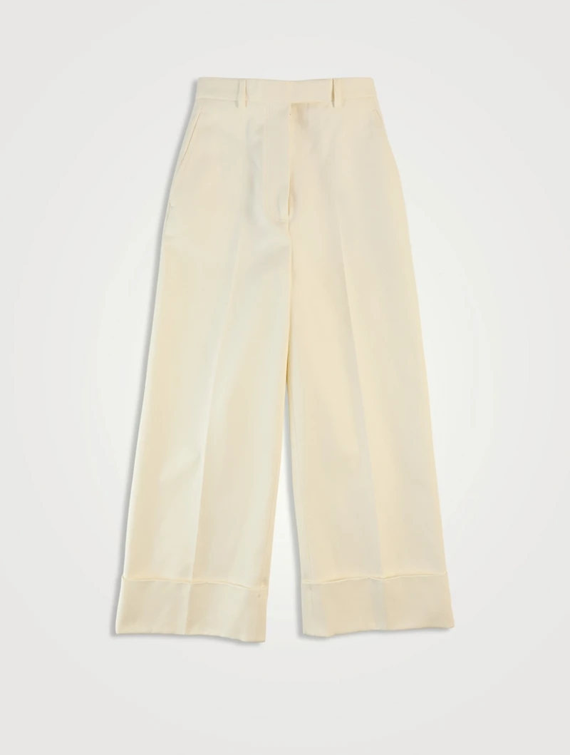 Cotton Canvas Trousers