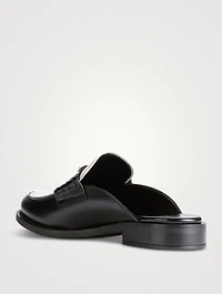 Leather Loafer Mules