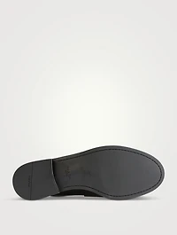Leather Loafer Mules