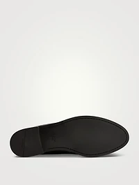 Brushed Leather Loafers