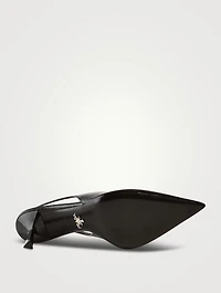 Leather Slingback Pumps