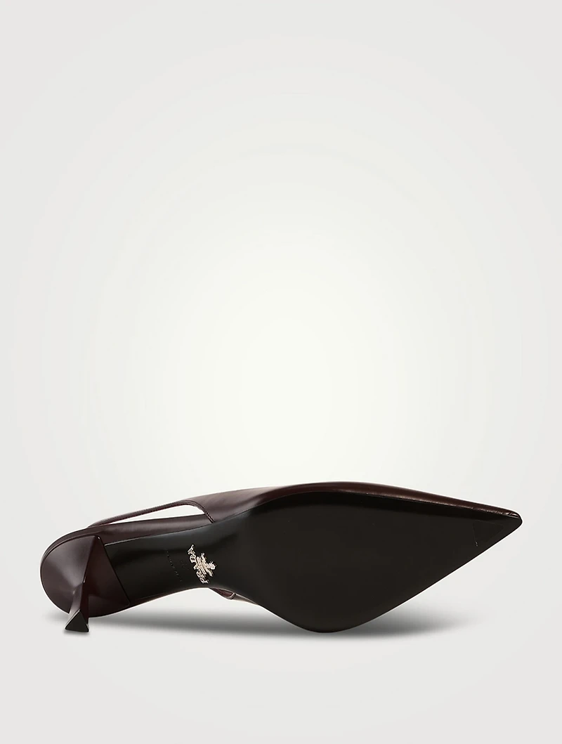 Leather Slingback Pumps