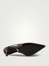 Leather Slingback Pumps