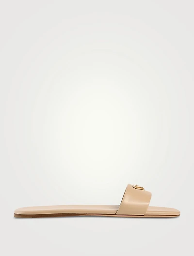 Leather Slide Sandals