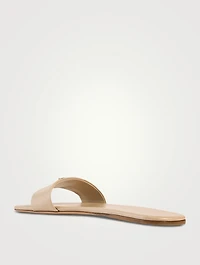 Leather Slide Sandals