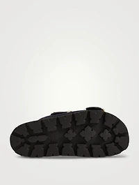 Suede Slide Sandals