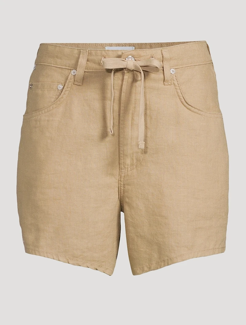Brynn Linen Drawstring Shorts