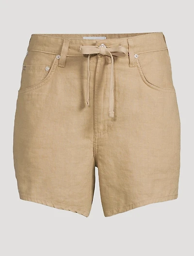 Brynn Linen Drawstring Shorts