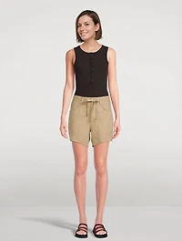 Brynn Linen Drawstring Shorts