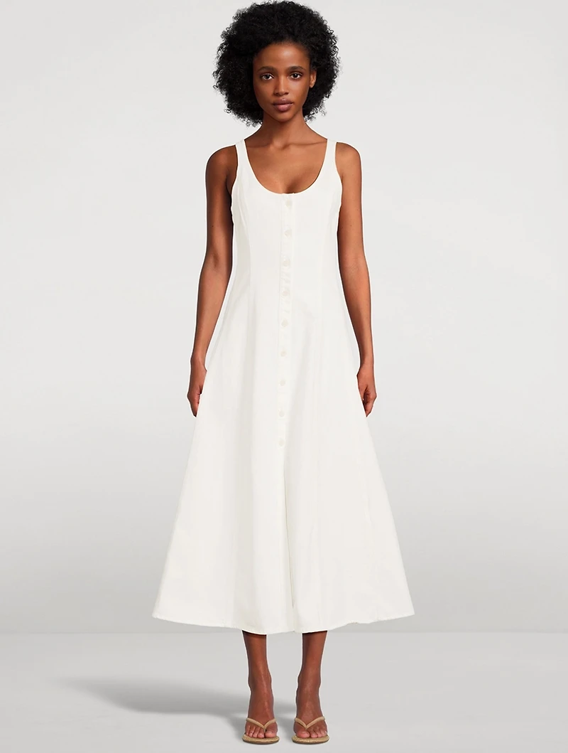 Rosetta Denim Midi Dress
