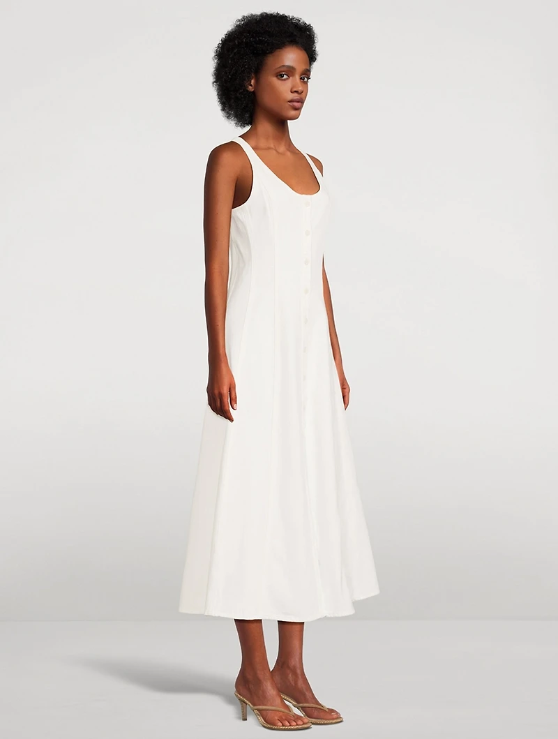 Rosetta Denim Midi Dress