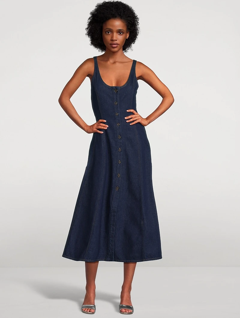 COH x Argent Farrow Denim Midi Dress