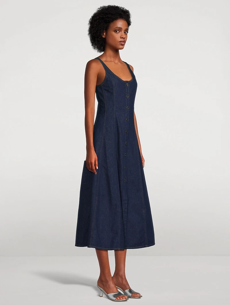 COH x Argent Farrow Denim Midi Dress